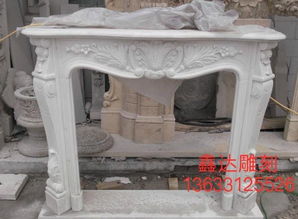 曲阳石雕艺术之光 鑫达石材雕刻厂的专业壁炉与工艺品