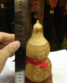 匠心独运，镇宅纳福——戴氏工艺品厂直销专利八寸桃木雕刻空心辟邪葫芦