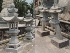 灰砂岩庭院艺术 异形灯笼与寺庙雕刻中的石雕工艺之美
